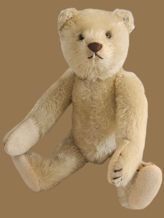 Rare white antique Steiff - Teddy Bear / Original Teddy Bear
